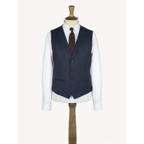 Navy Slim Fit Waistcoat