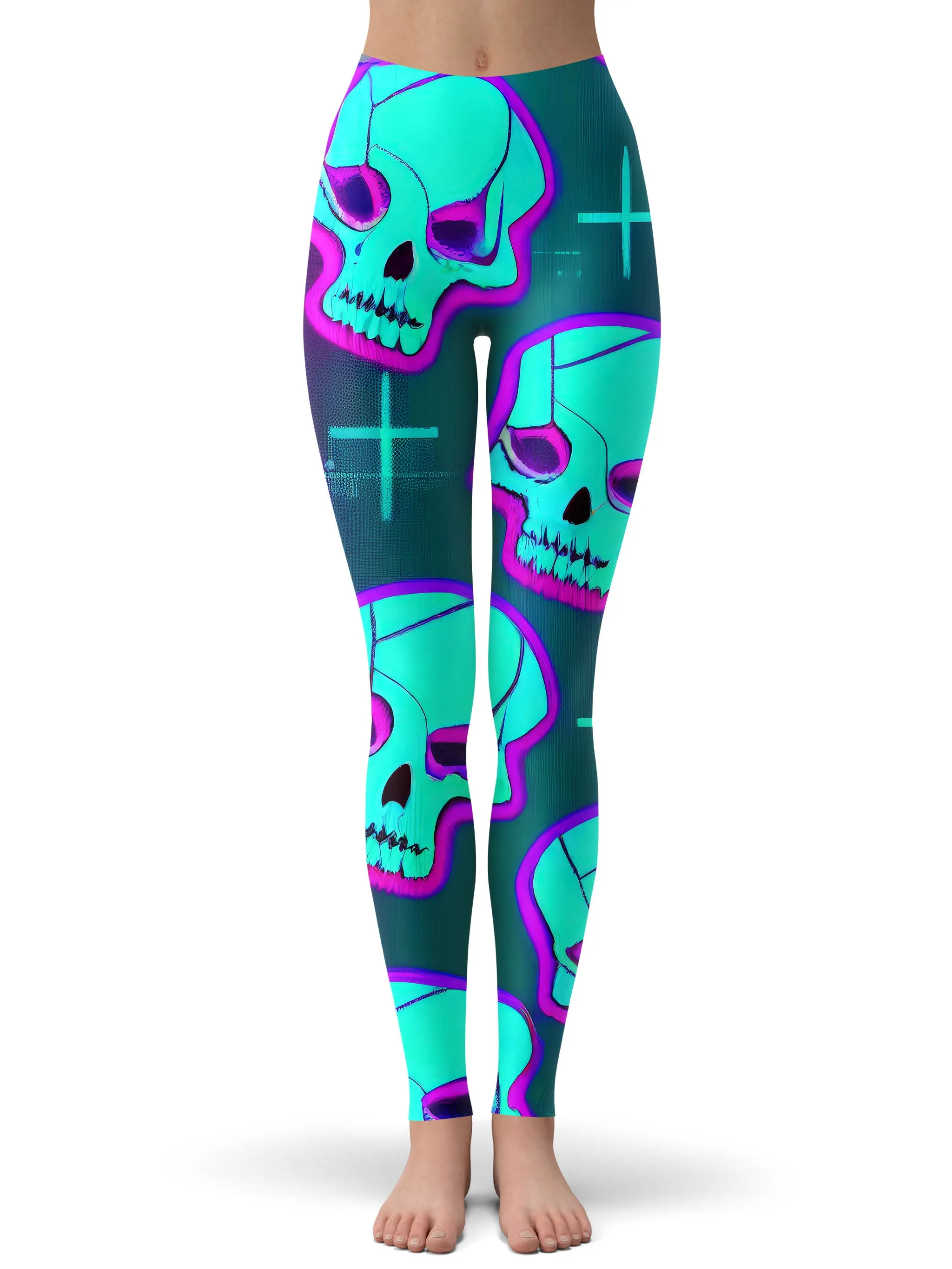 Neon Fright Crop Top and Leggings Combo