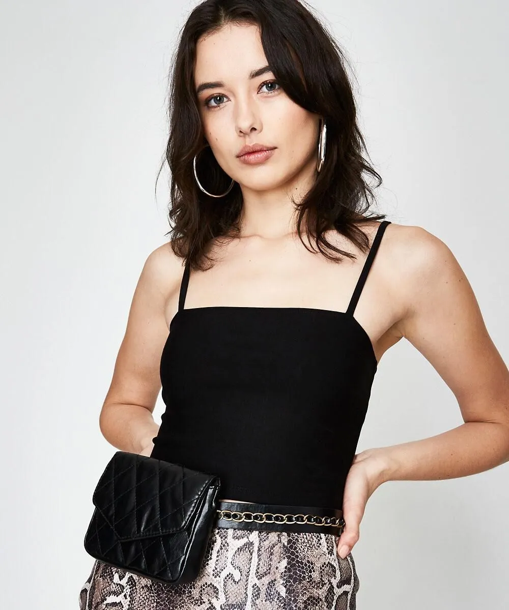 Neon Hart Dookie Chain Belt Bag Black