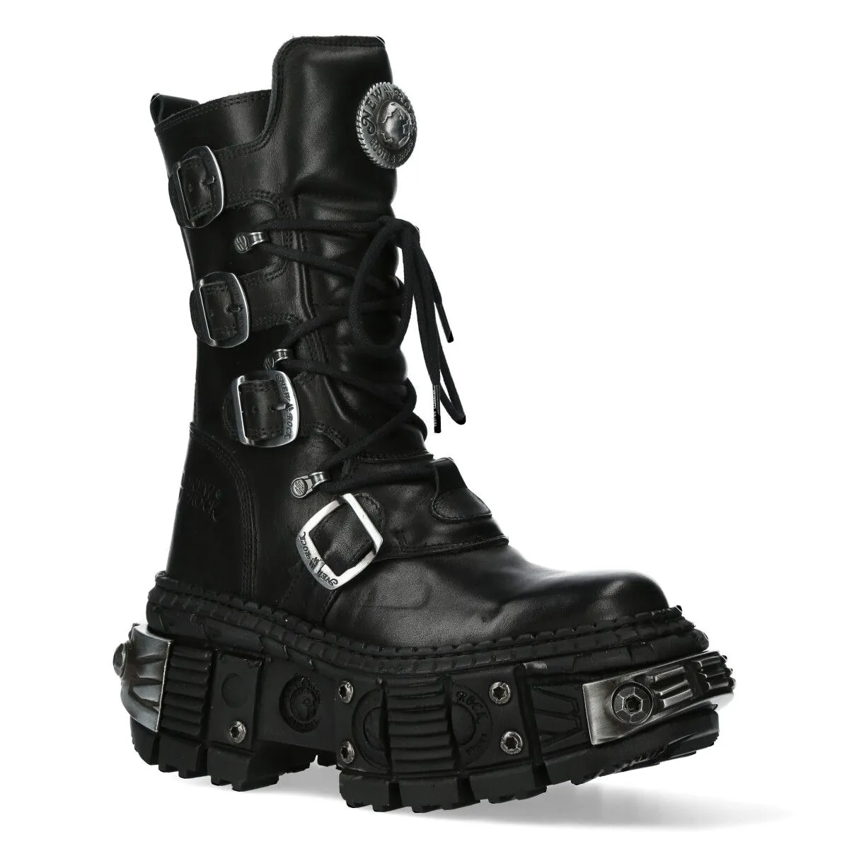 NEW ROCK -  WALL1473-S11 Chunky Platform Boots