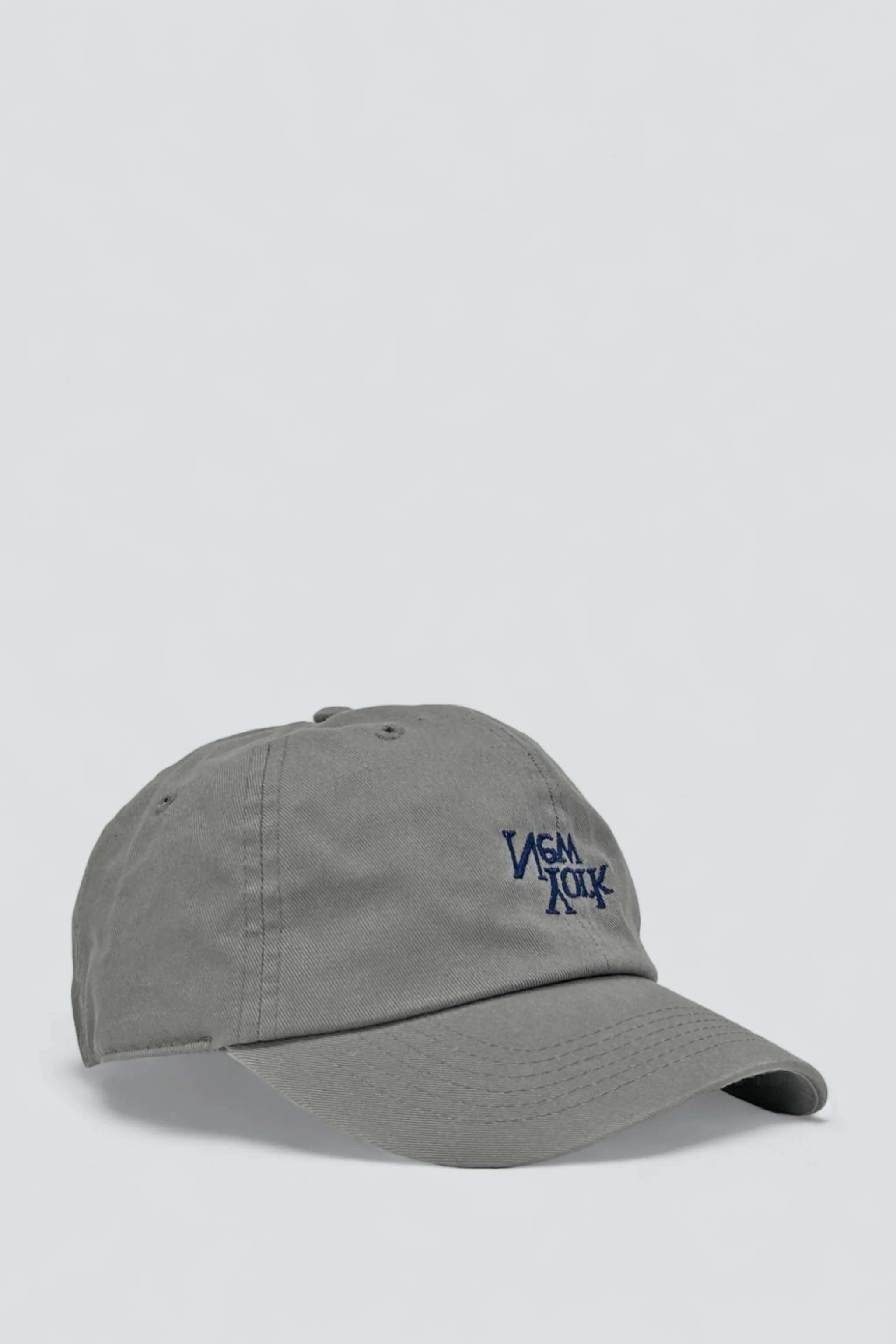New York V2 Embroidered Hat - Grey/Navy
