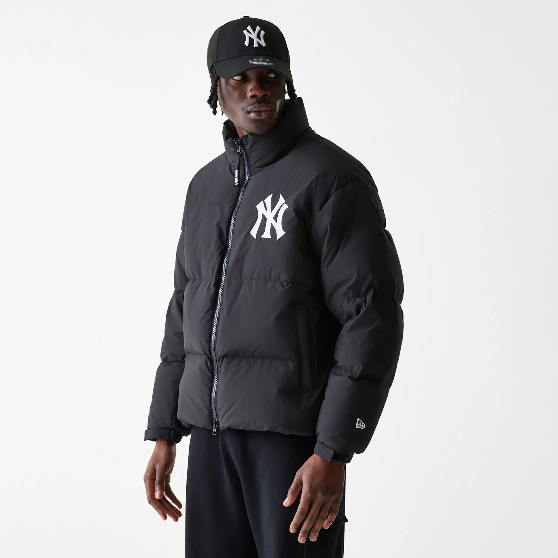 New York Yankees MLB Duck Puffer Black Jacket