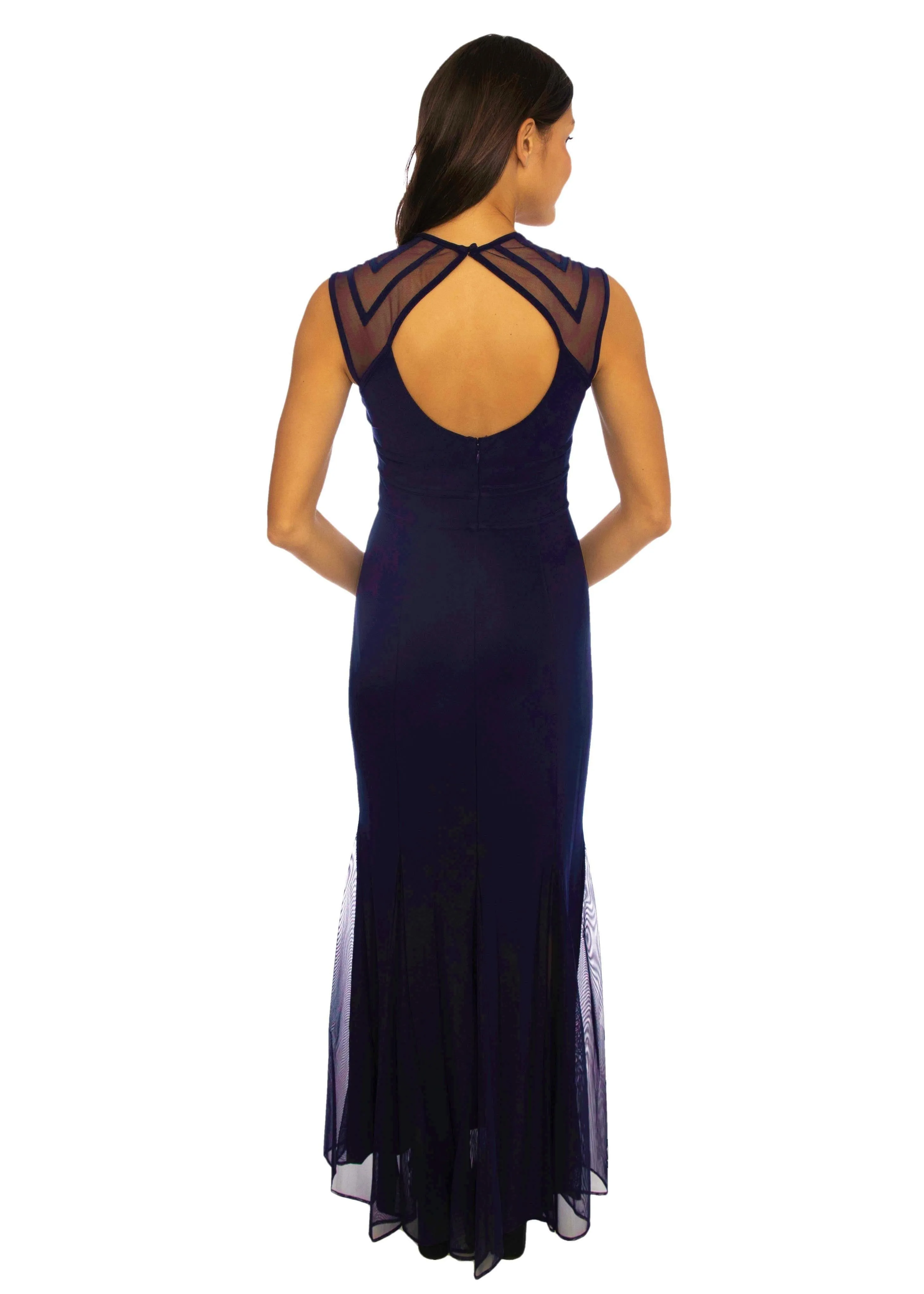 Nightway Long Formal Black Dress 21566
