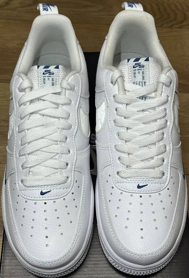 Nike air force 1 low reflective white blue