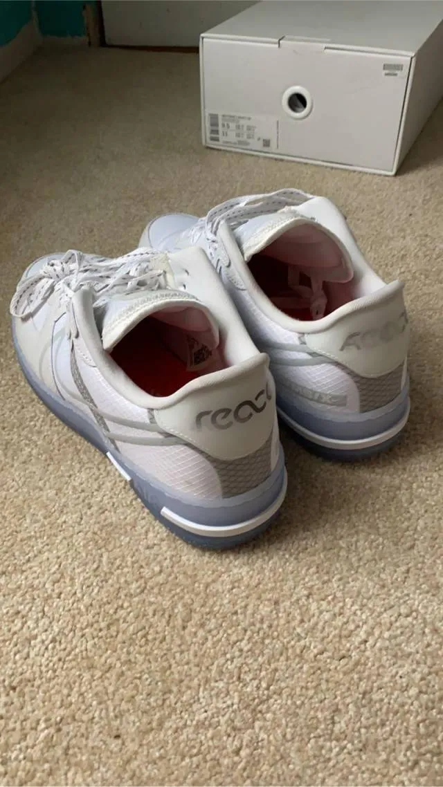 Nike air force 1 react white ice