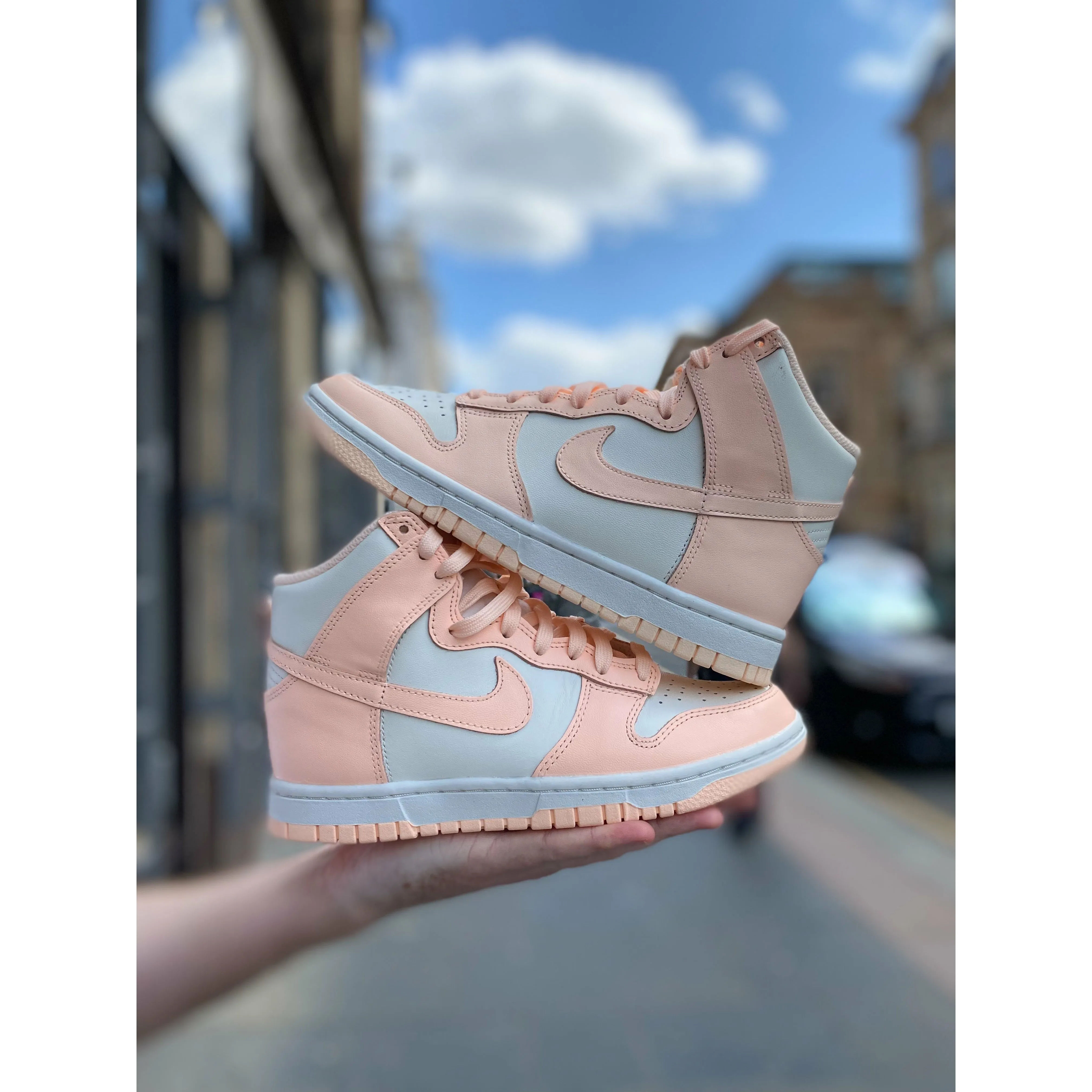 Nike Dunk High Sail Crimson Tint (W)