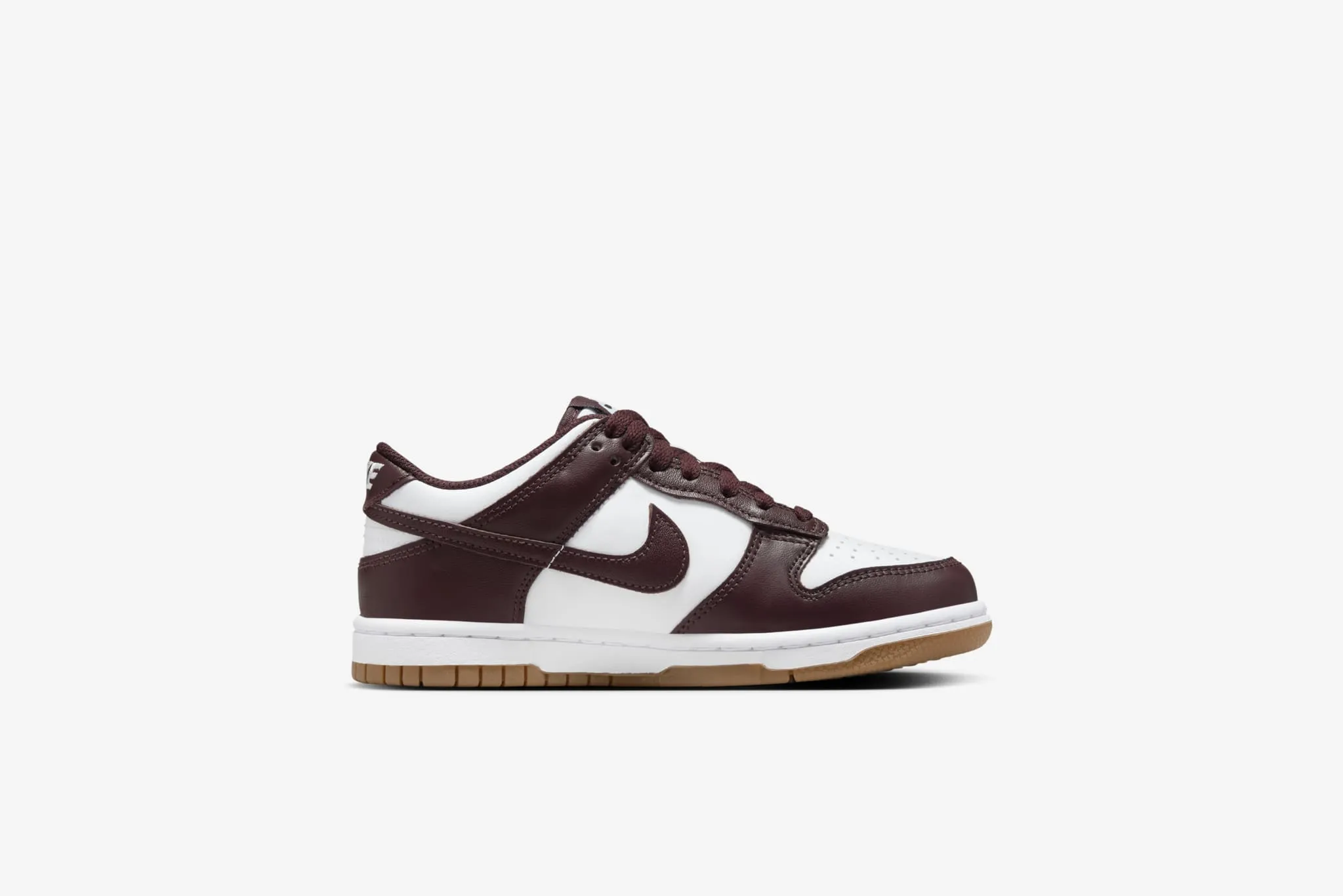 Nike Dunk Low GS  - White / Burgundy Crush
