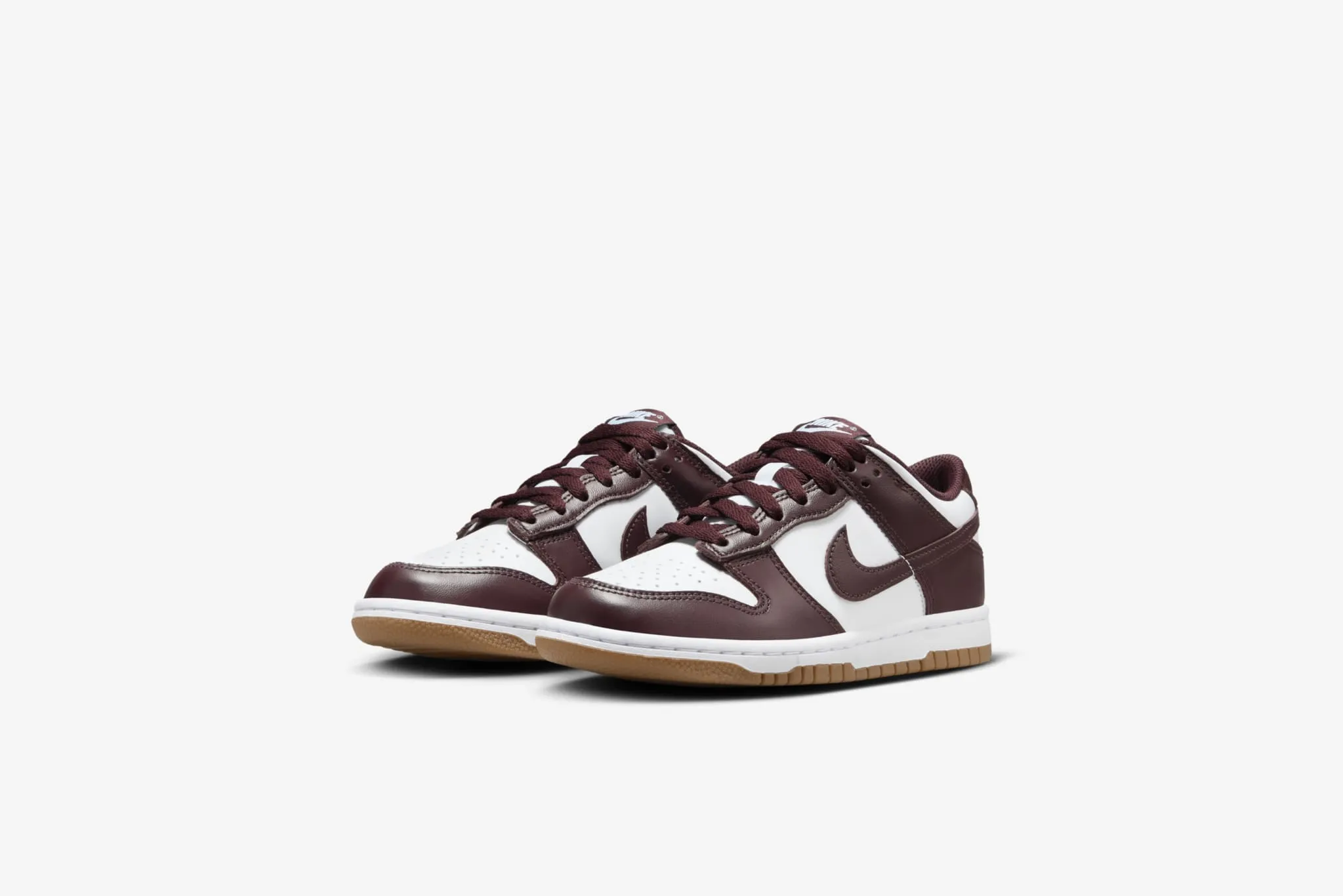 Nike Dunk Low GS  - White / Burgundy Crush
