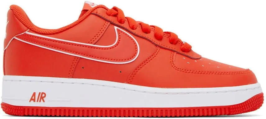 Nike Red Air Force 1 '07 Sneakers