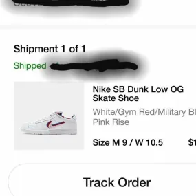 Nike sb dunk low og x parra