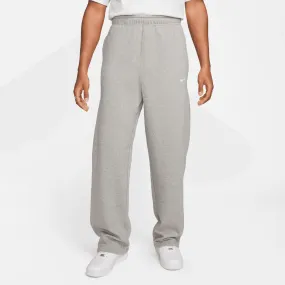 Nike Solo Swoosh Heather Grey Fleece Pants