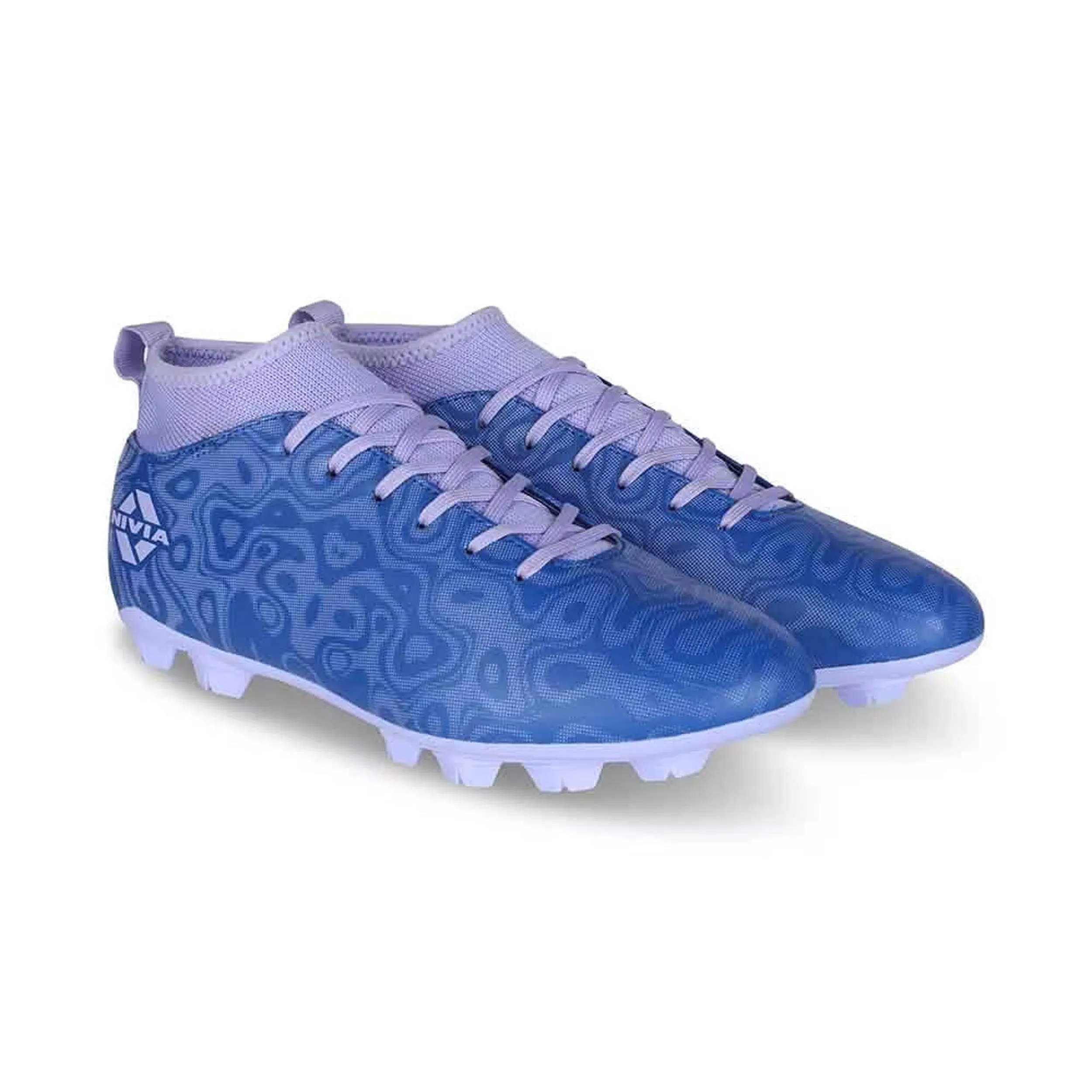 Nivia Carbonite 5.0 Pro Football Stud - Blue