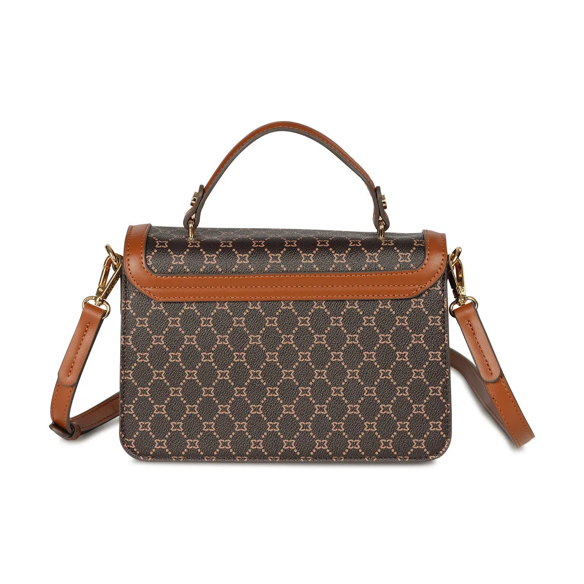 NORMA FLAP BAG- Brown