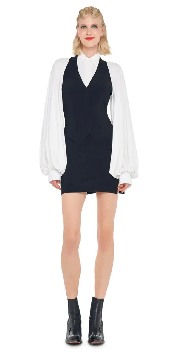 Norma Kamali Simple Vest in Black