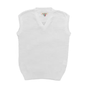 Nupkeet Little Boy White Cotton Vest