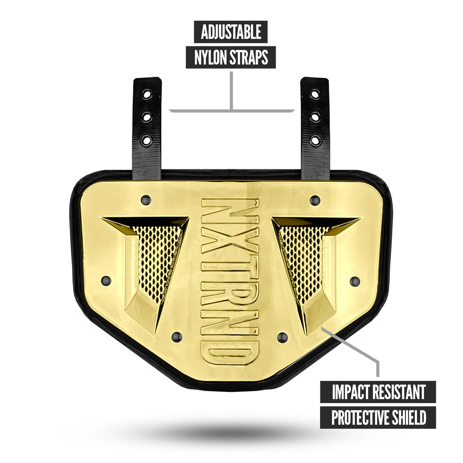 NXTRND B-PLATE Football Back Plate Gold