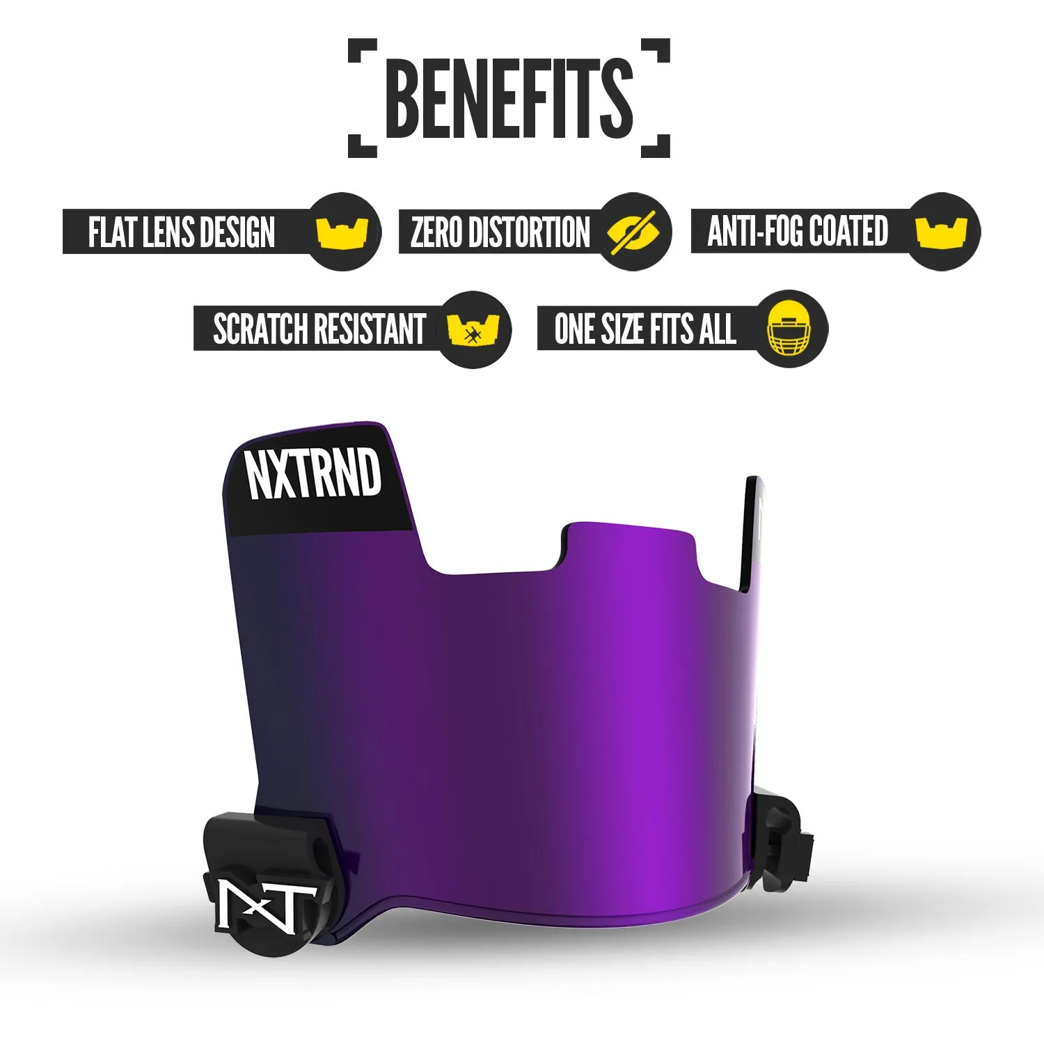 NXTRND VZR1 Football Visor Purple