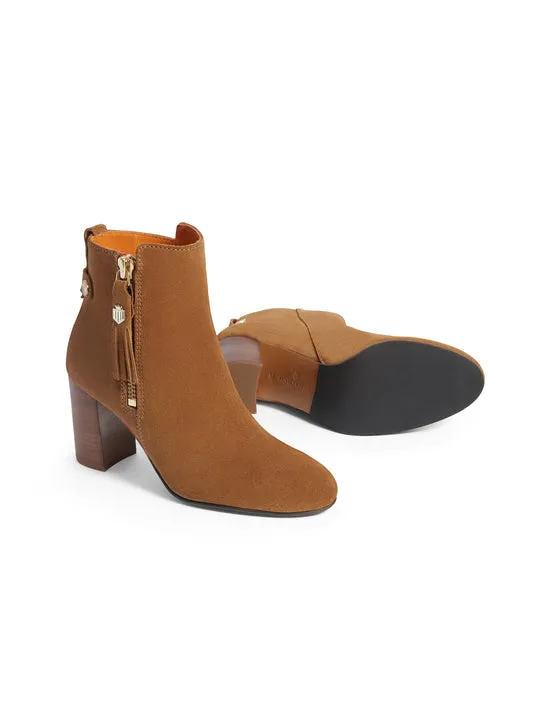 Oakham tan Heeled Ankle Boots