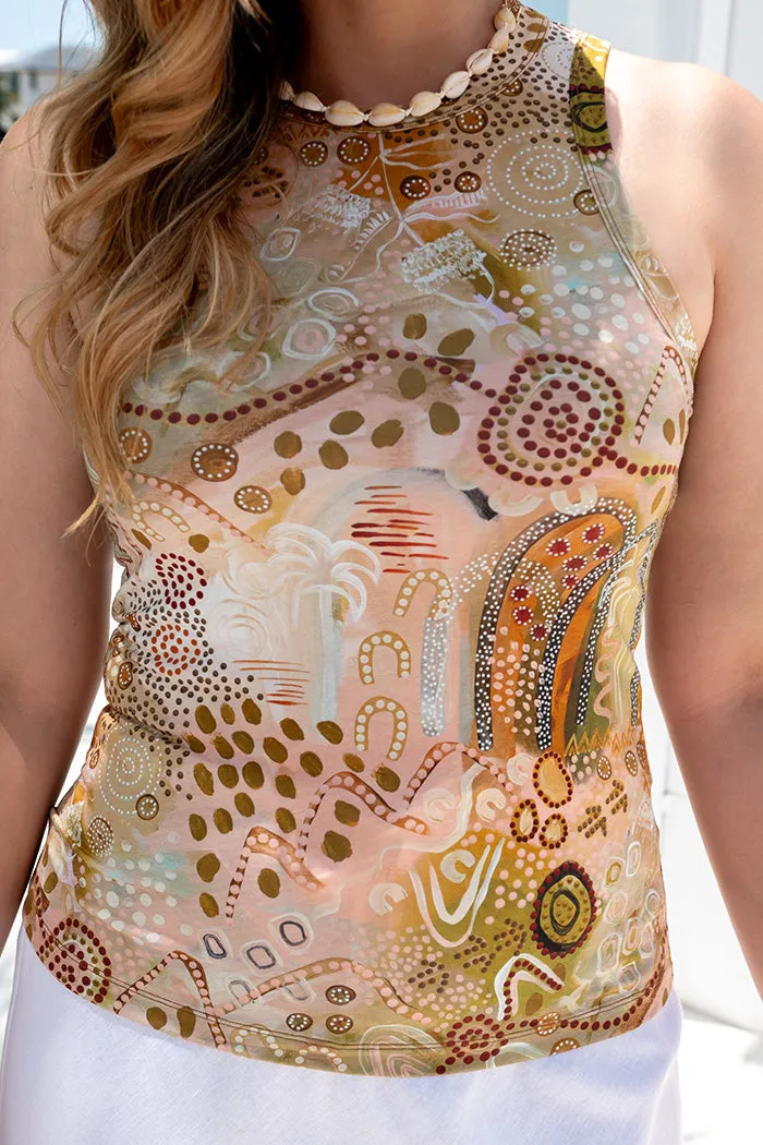 Oasis (No.2) Sleeveless Modal Fitted Top