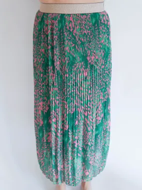 Olivia Skirt Emerald & Fuchsia