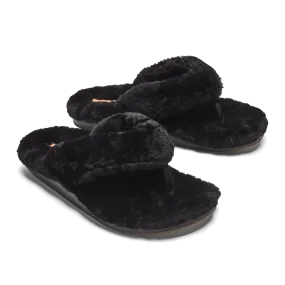 Olukai Kipe'a Heu Slipper Black Women's