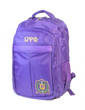 Omega Padded Backpack-Omega Psi Phi BBG