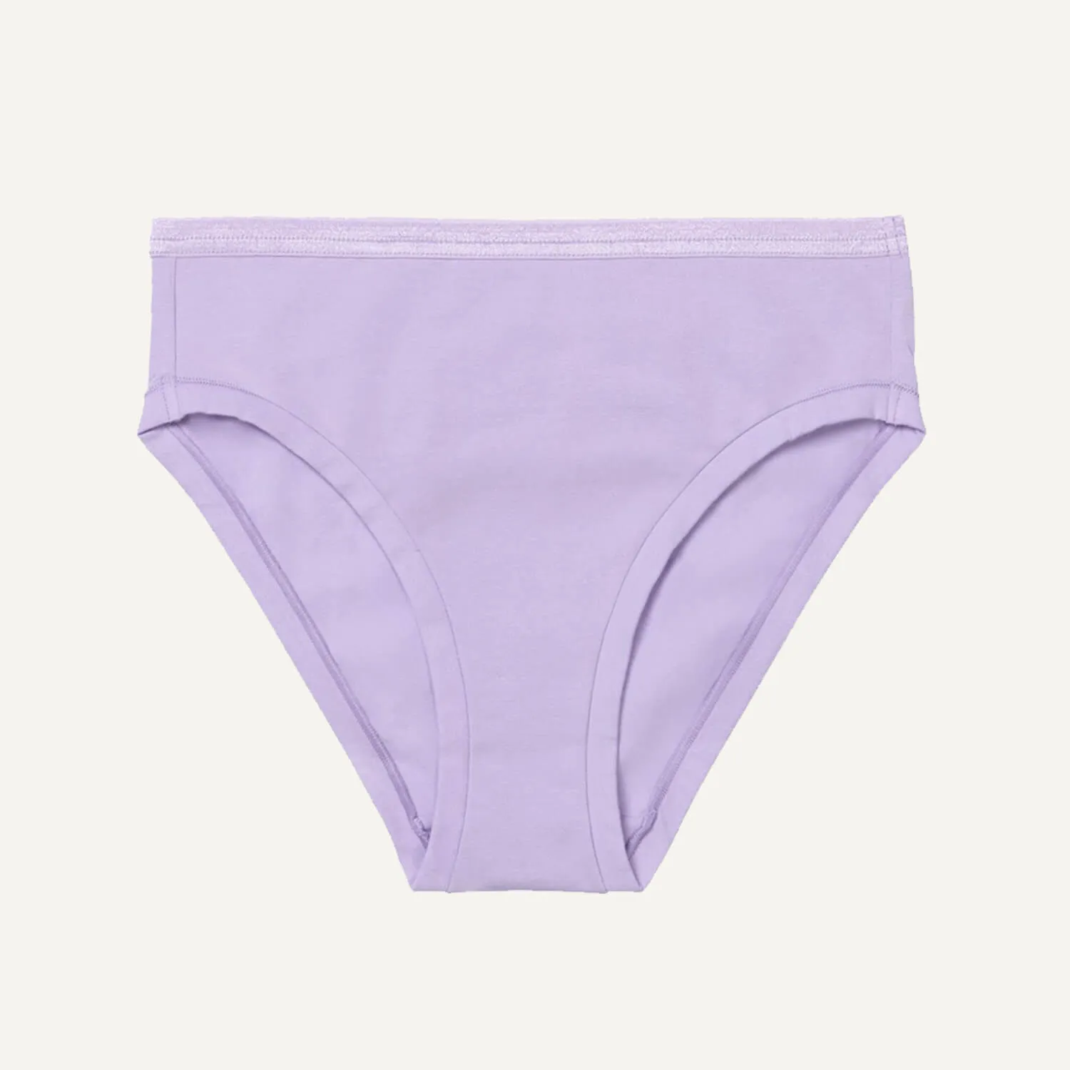 Organic Cotton Mid-Rise Bikini in Petal