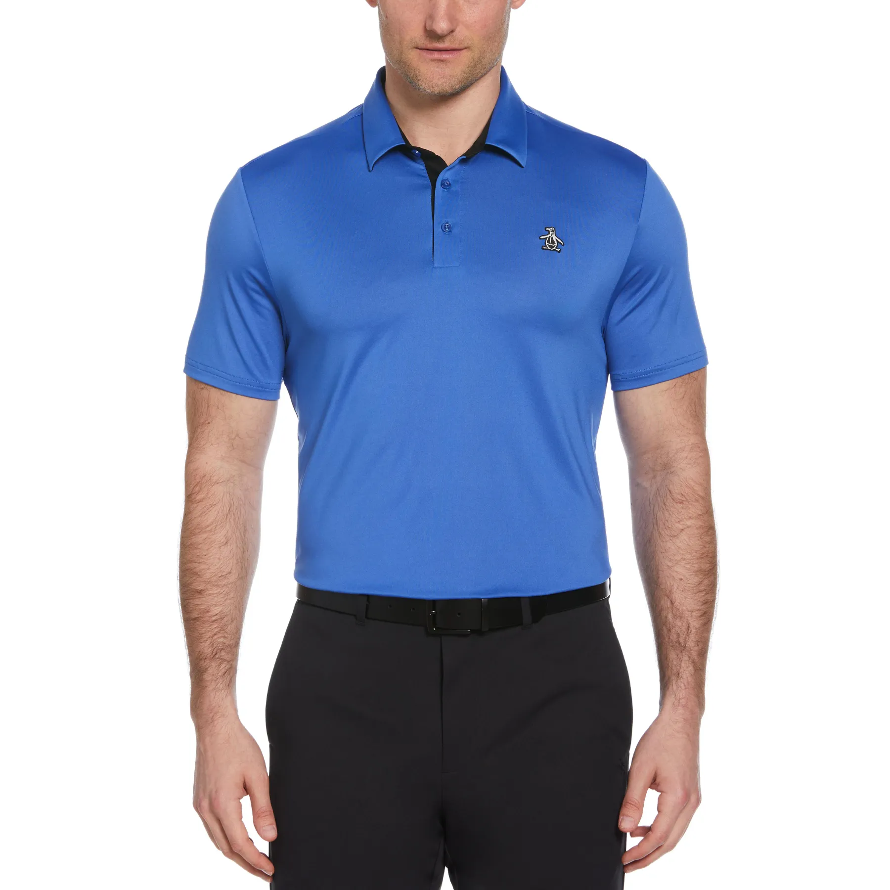 Original Block Design Golf Polo Shirt In Nebulas