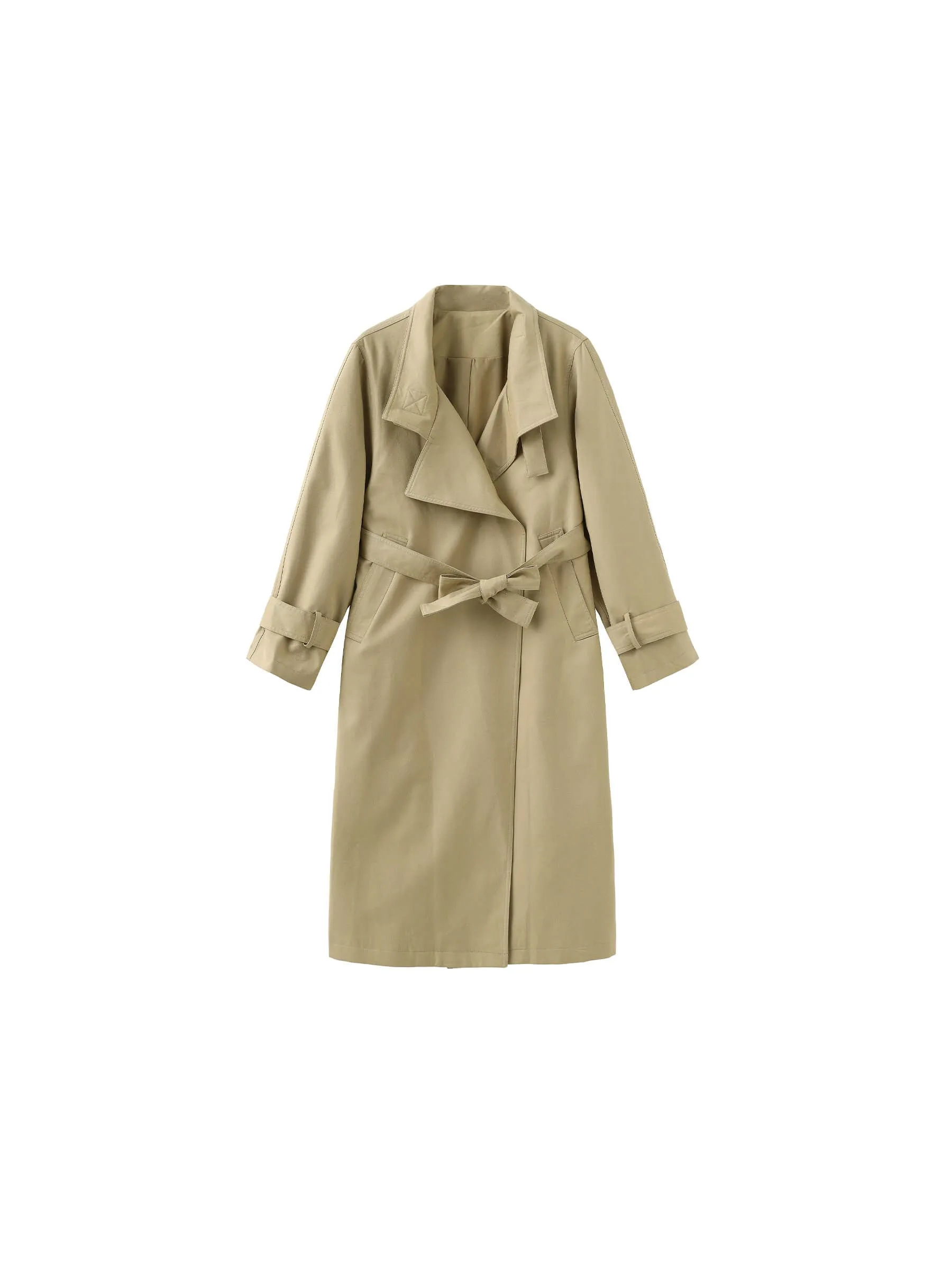 Overlay Mid-Length Trench Coat