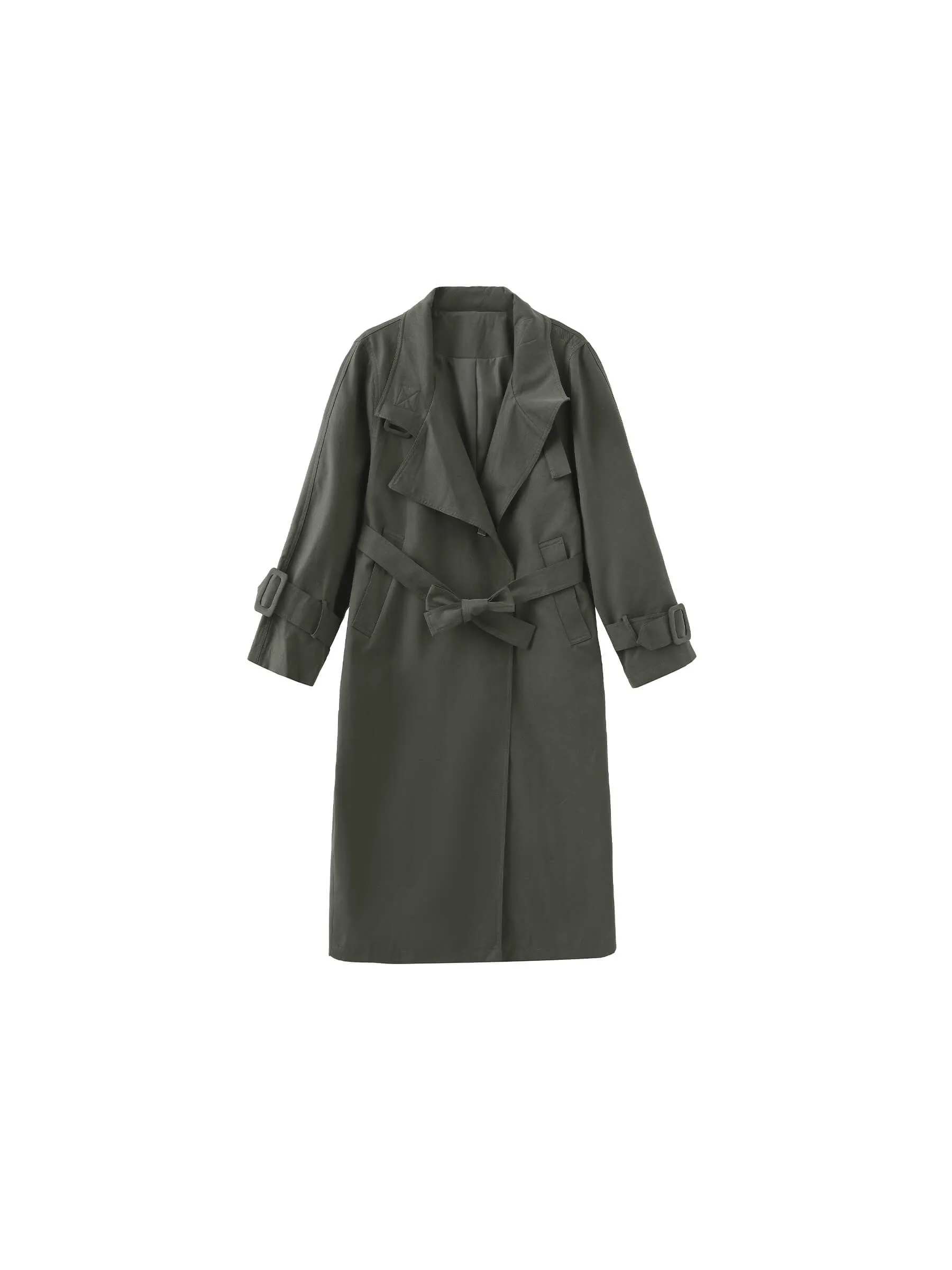 Overlay Mid-Length Trench Coat