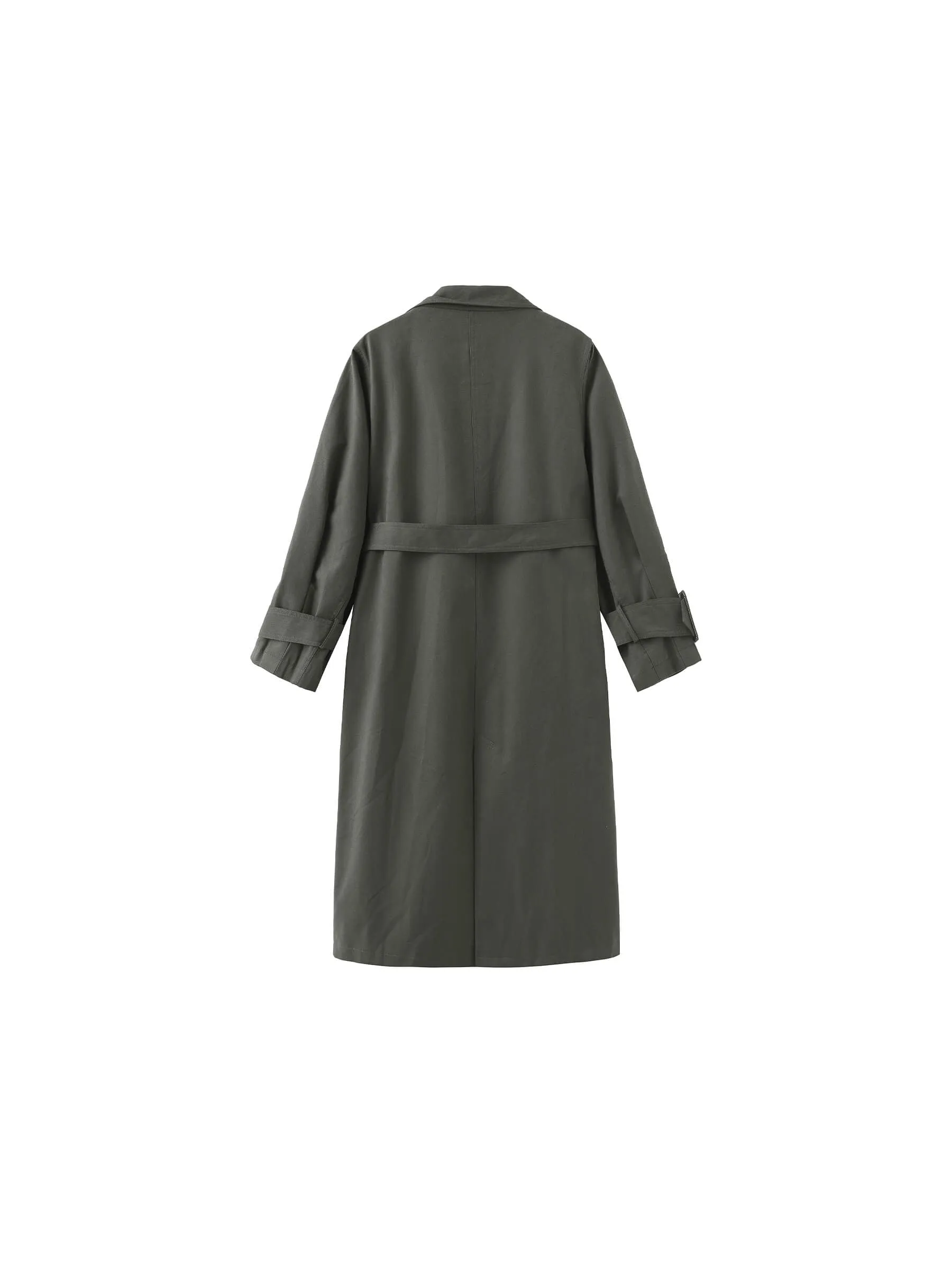 Overlay Mid-Length Trench Coat