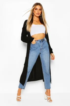 Oversized Belted Maxi Cardigan