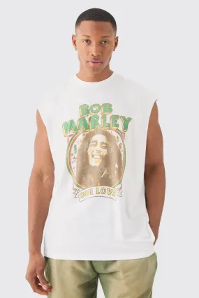Oversized Bob Marley License Tank