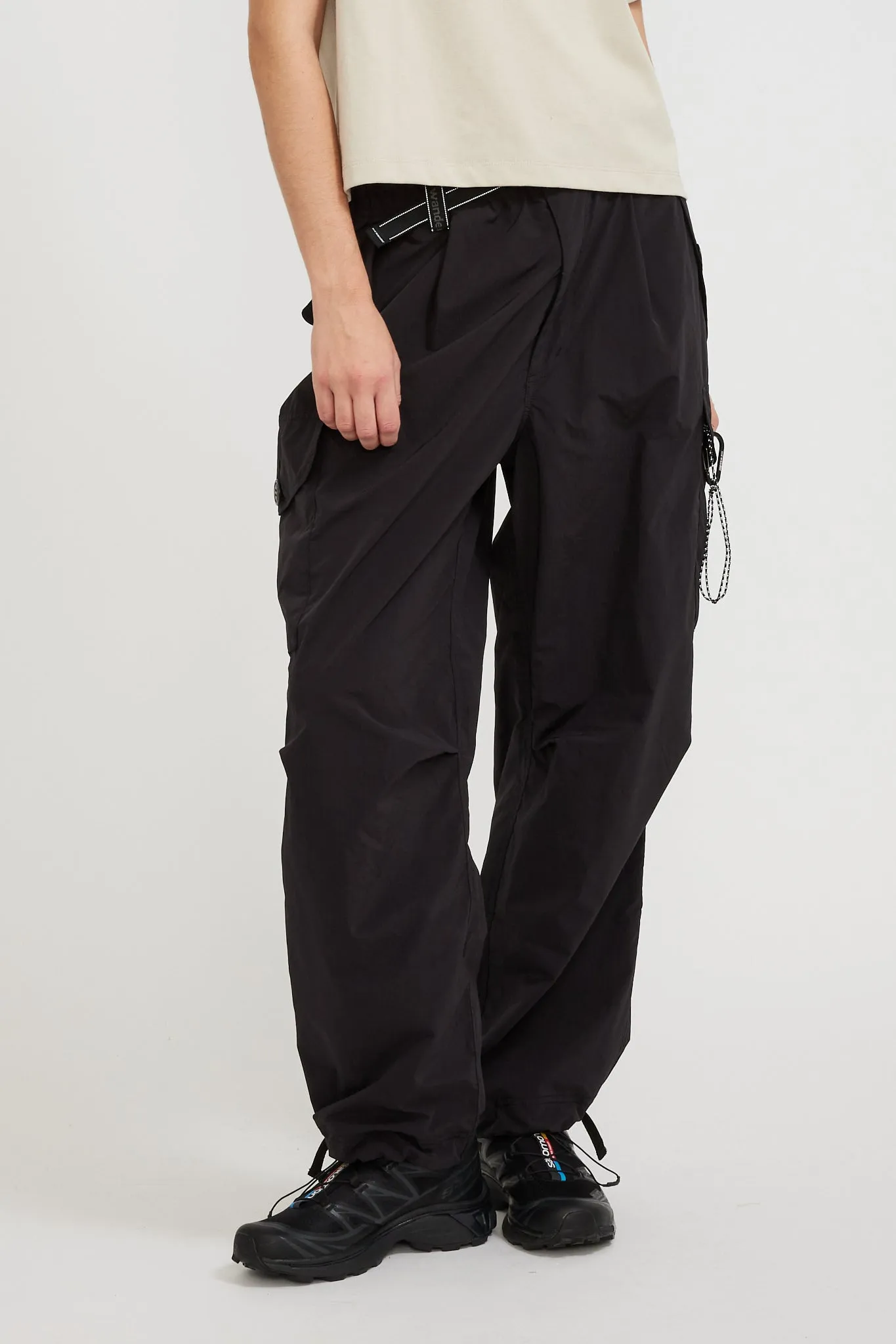 Oversized Cargo Pants Black Womens