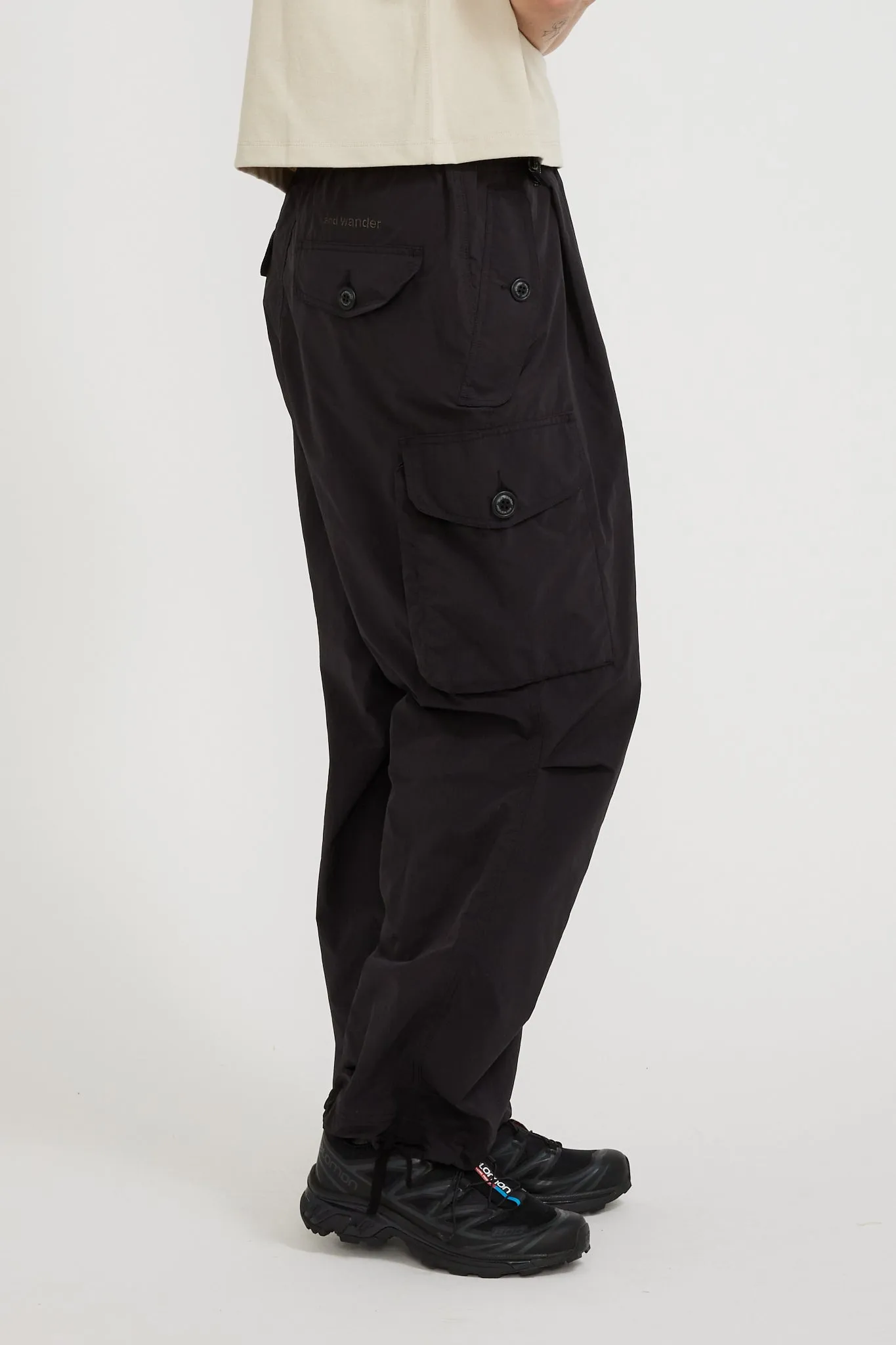 Oversized Cargo Pants Black Womens