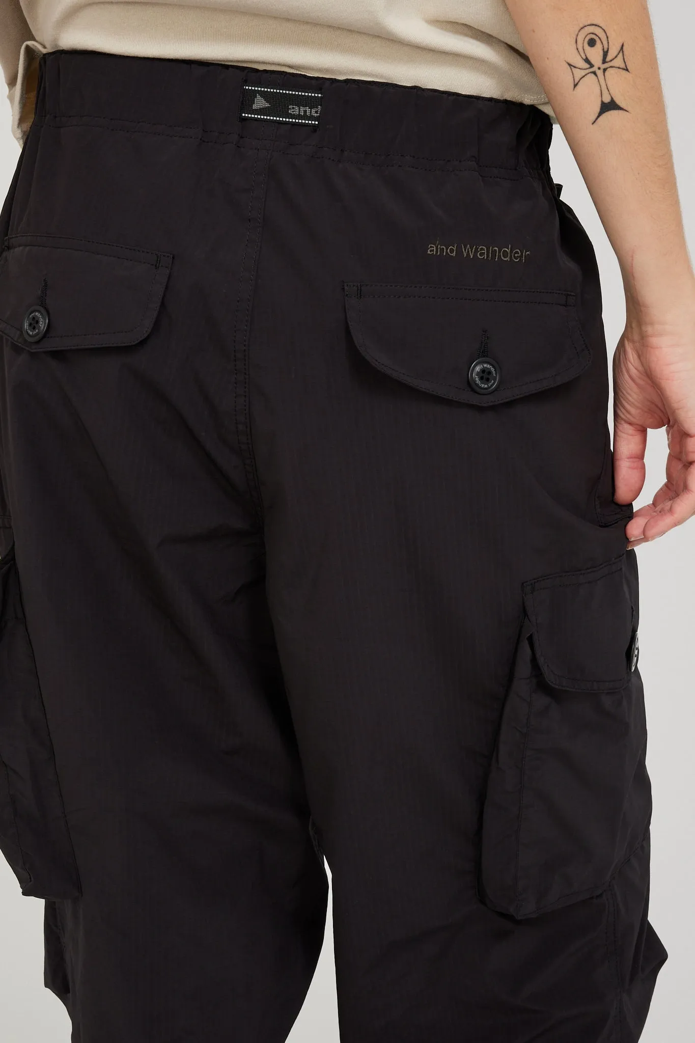 Oversized Cargo Pants Black Womens