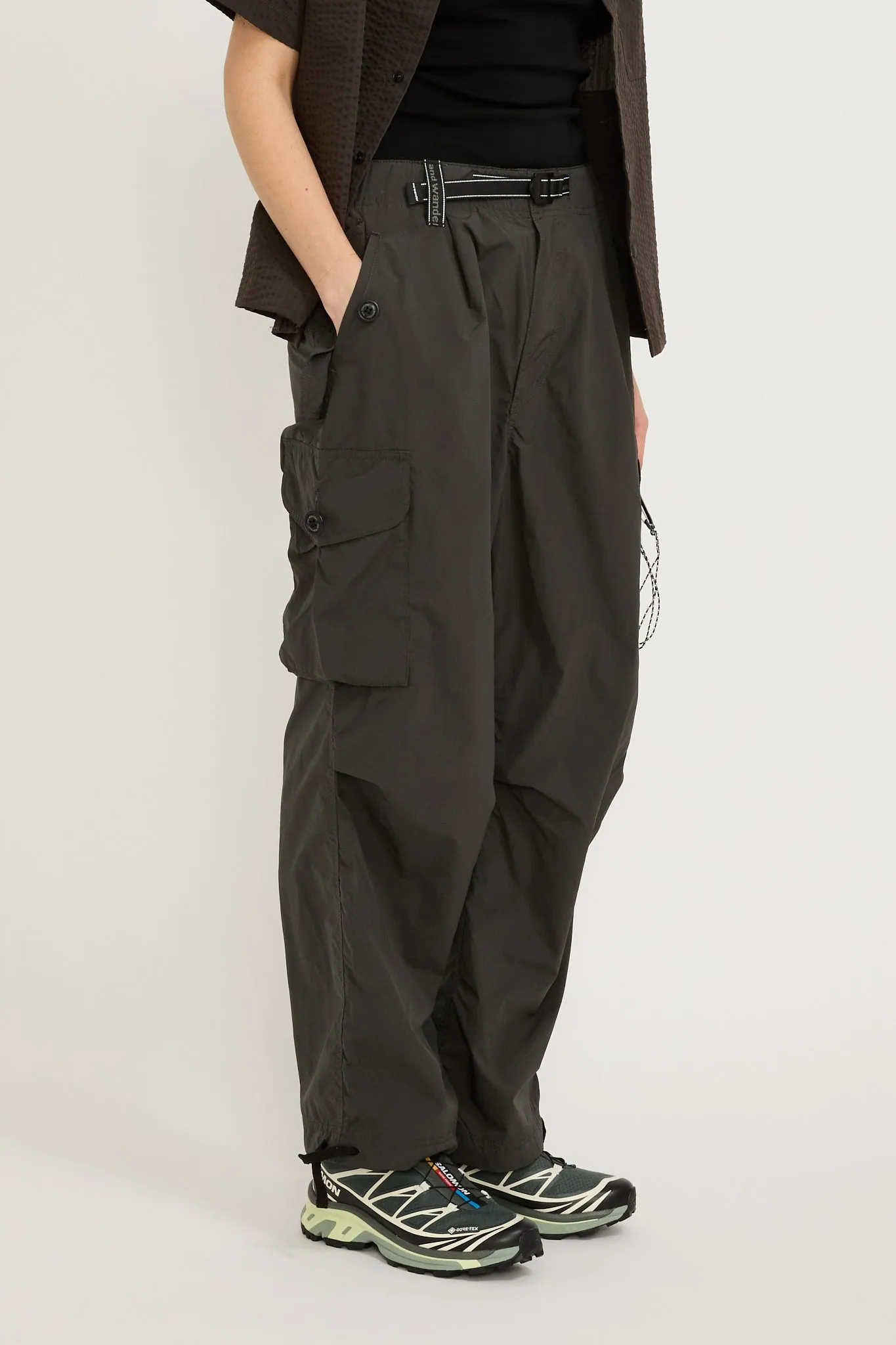 Oversized Cargo Pants Charcoal Womens