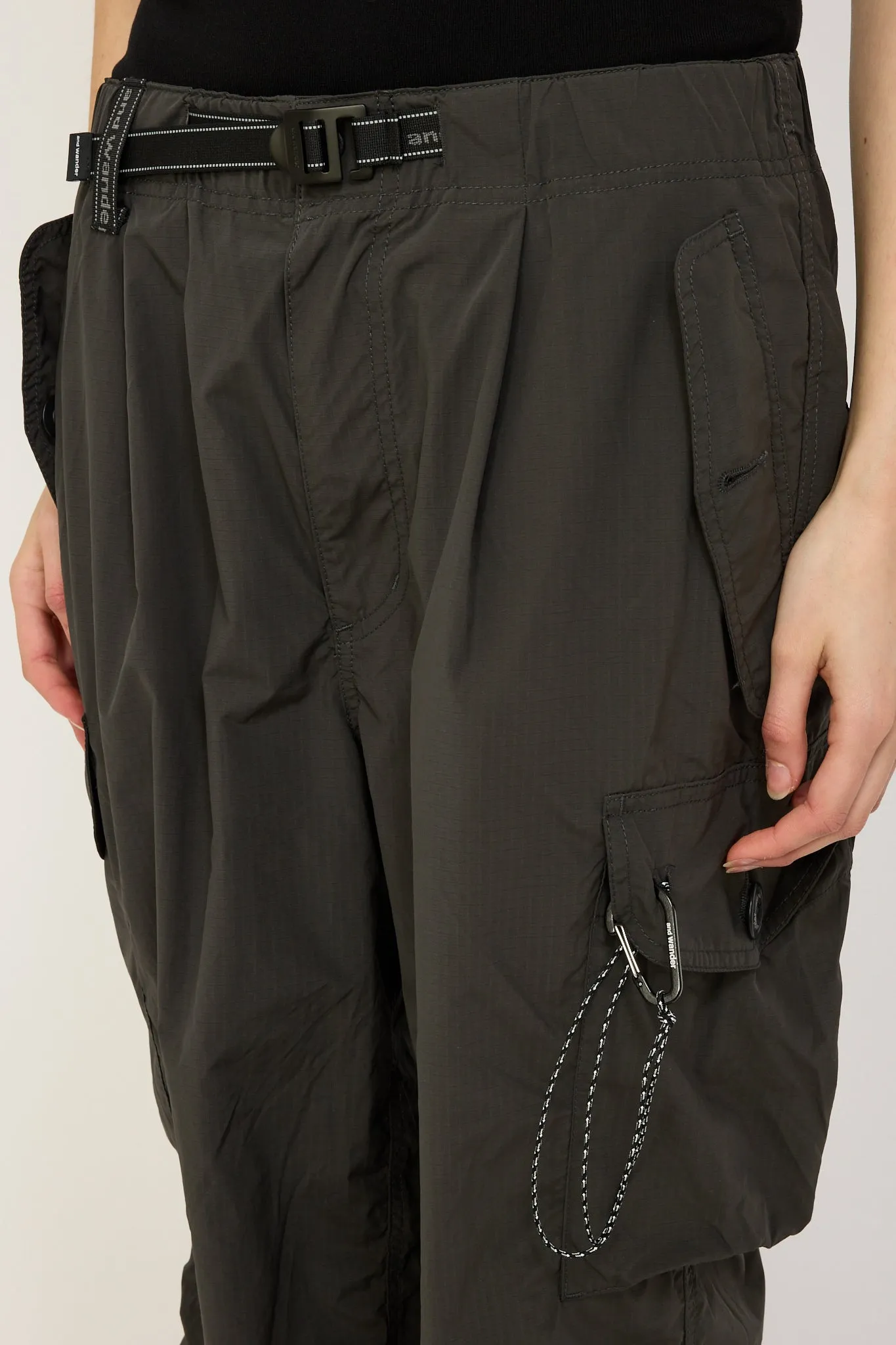 Oversized Cargo Pants Charcoal Womens