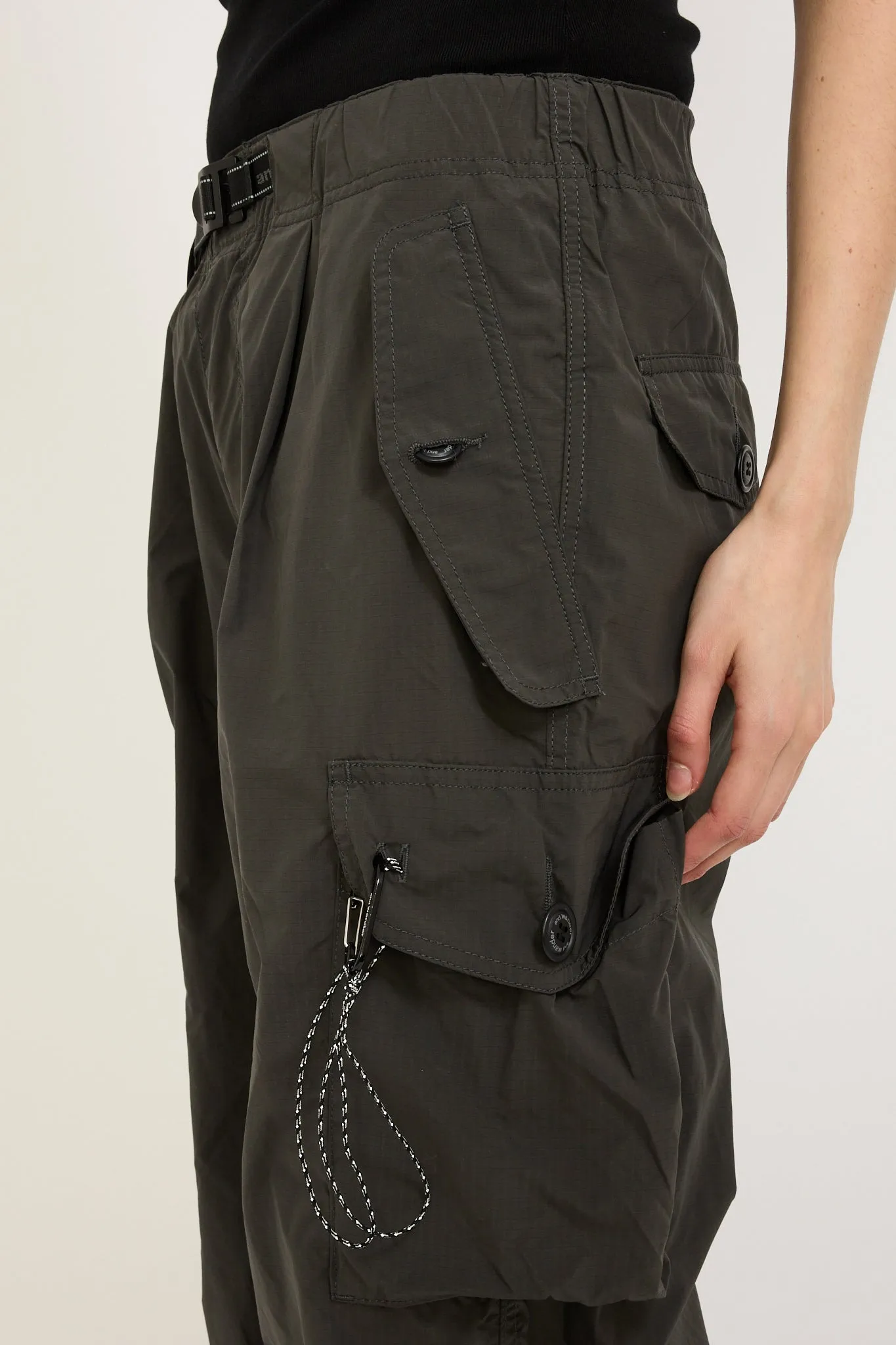 Oversized Cargo Pants Charcoal Womens