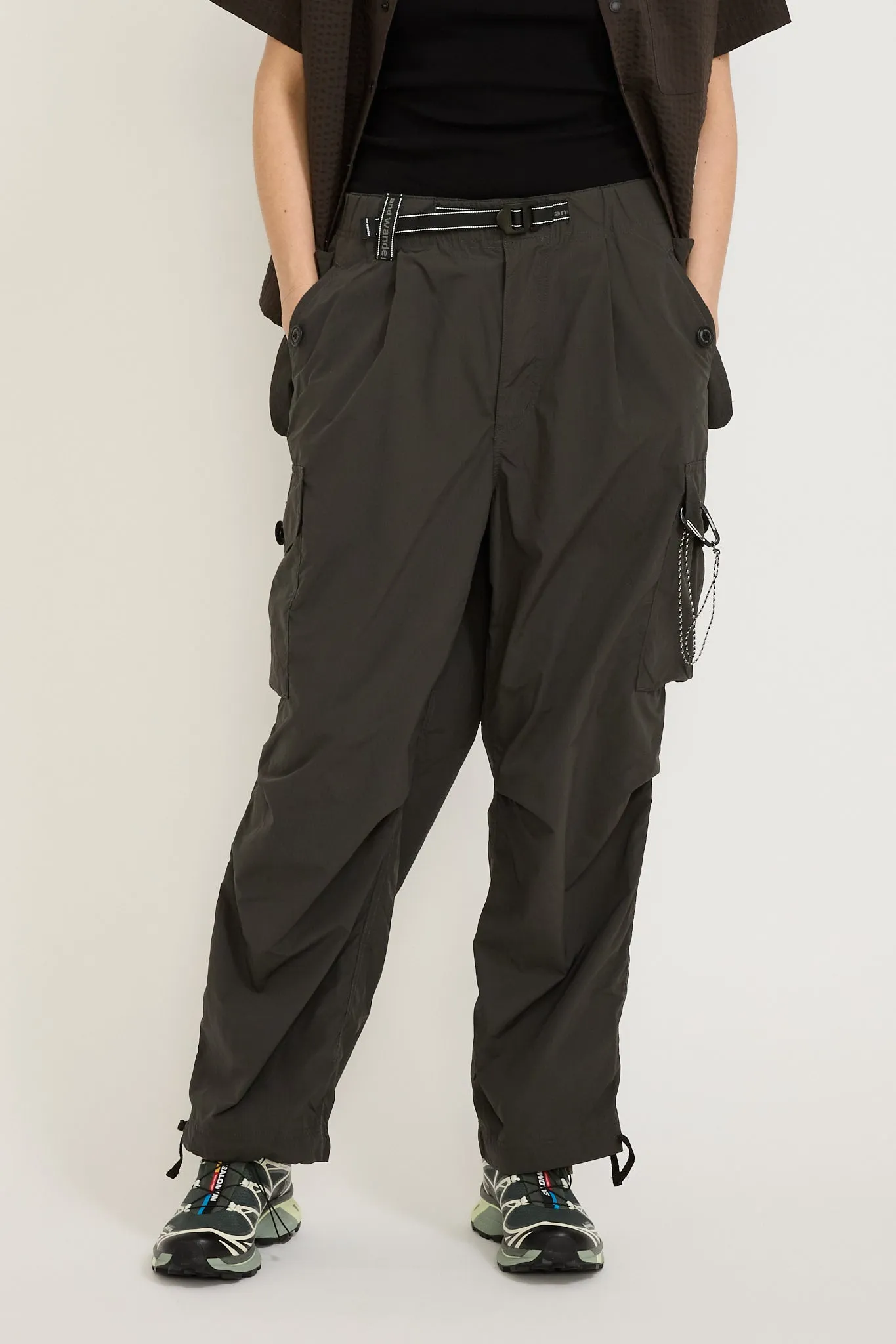 Oversized Cargo Pants Charcoal Womens