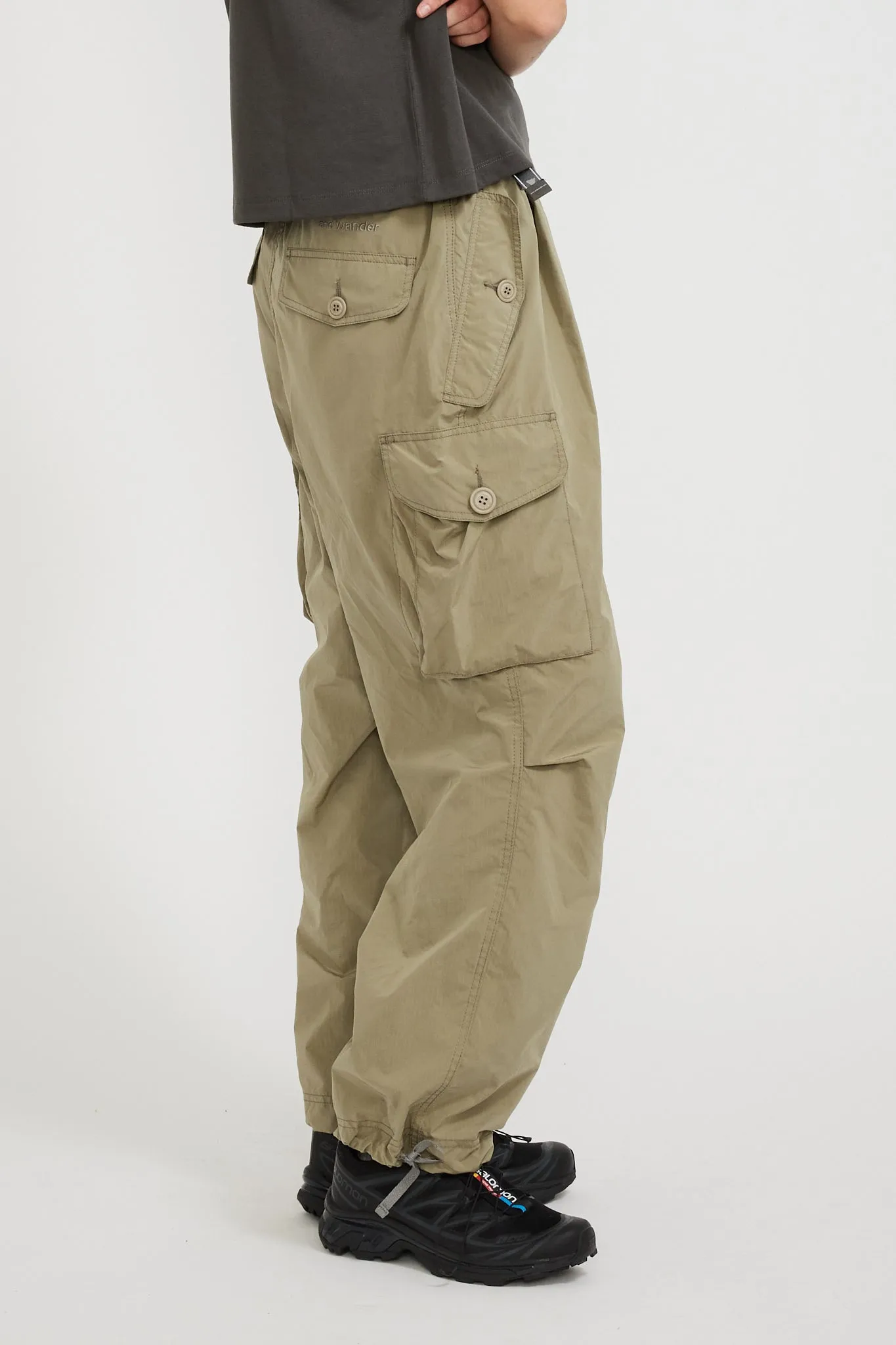 Oversized Cargo Pants Light Beige Womens