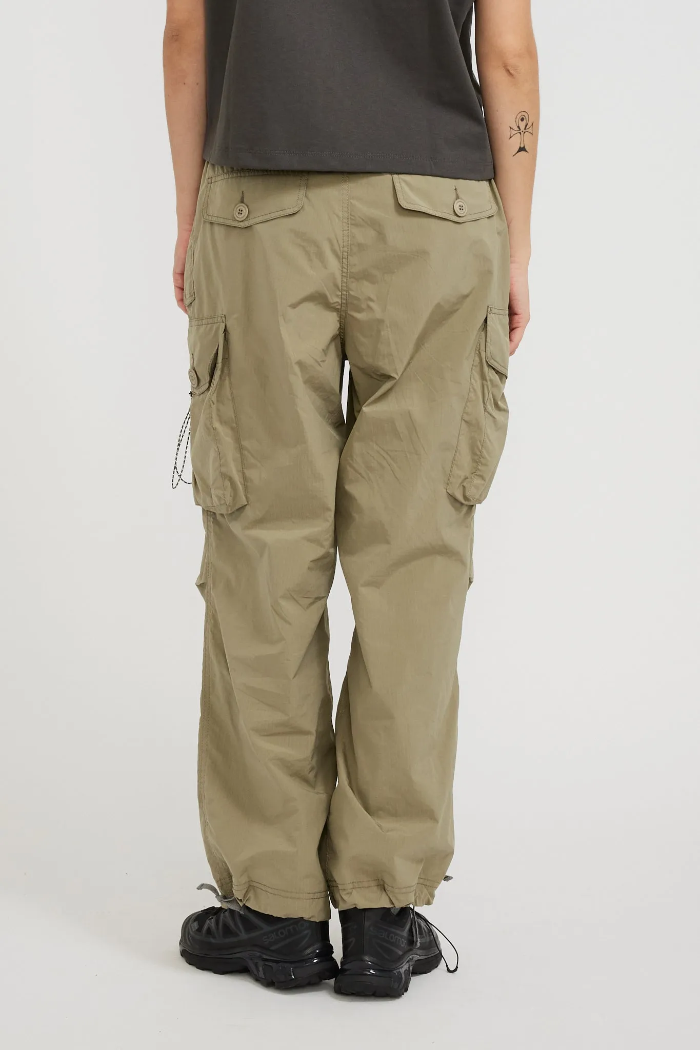 Oversized Cargo Pants Light Beige Womens