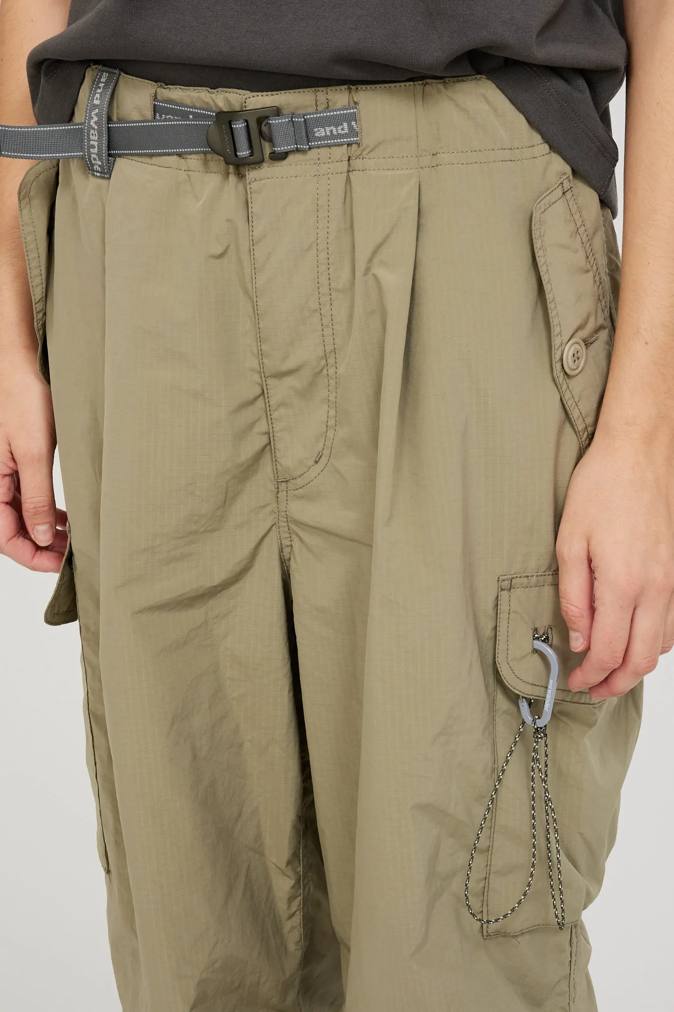 Oversized Cargo Pants Light Beige Womens