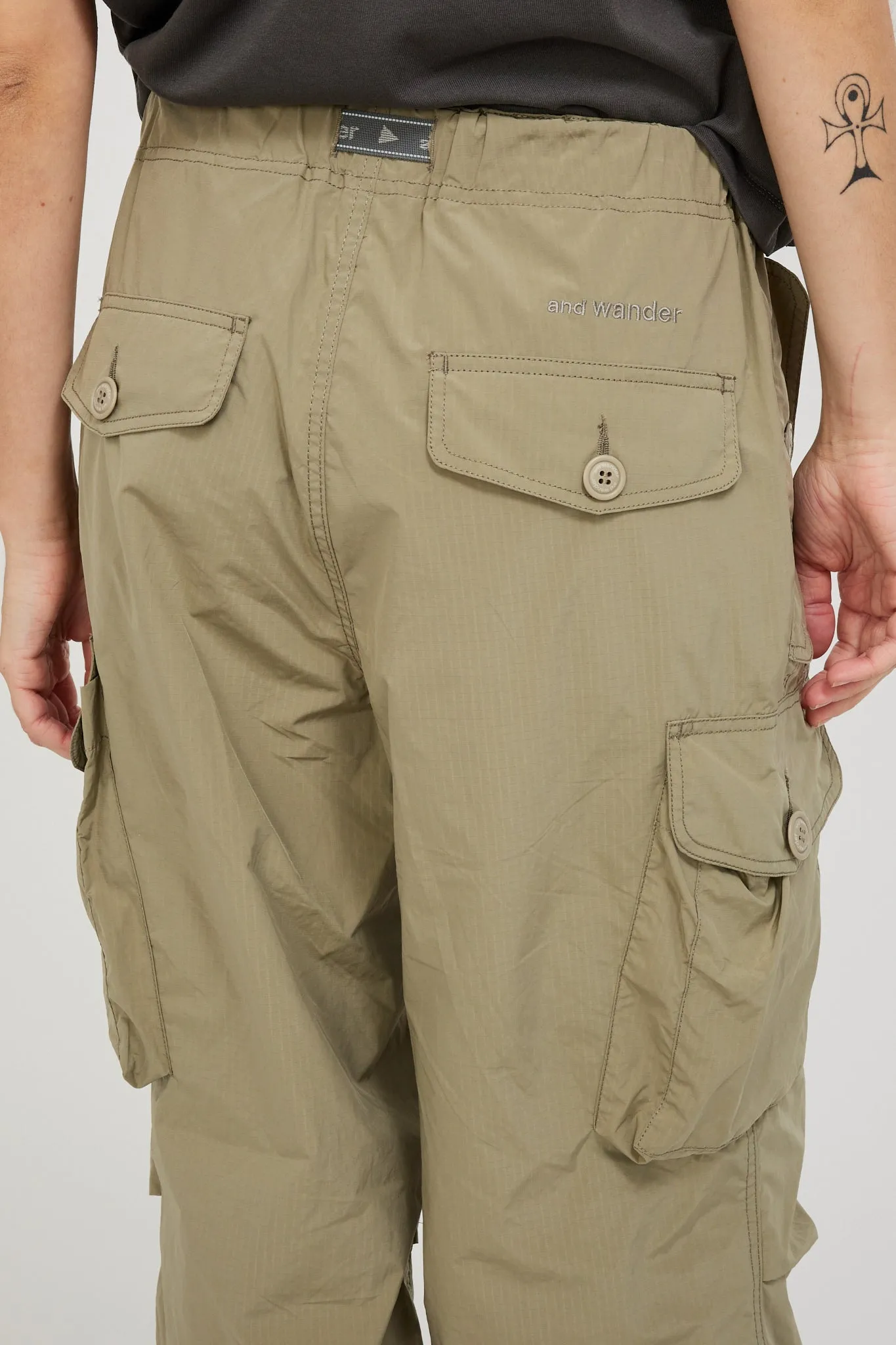 Oversized Cargo Pants Light Beige Womens