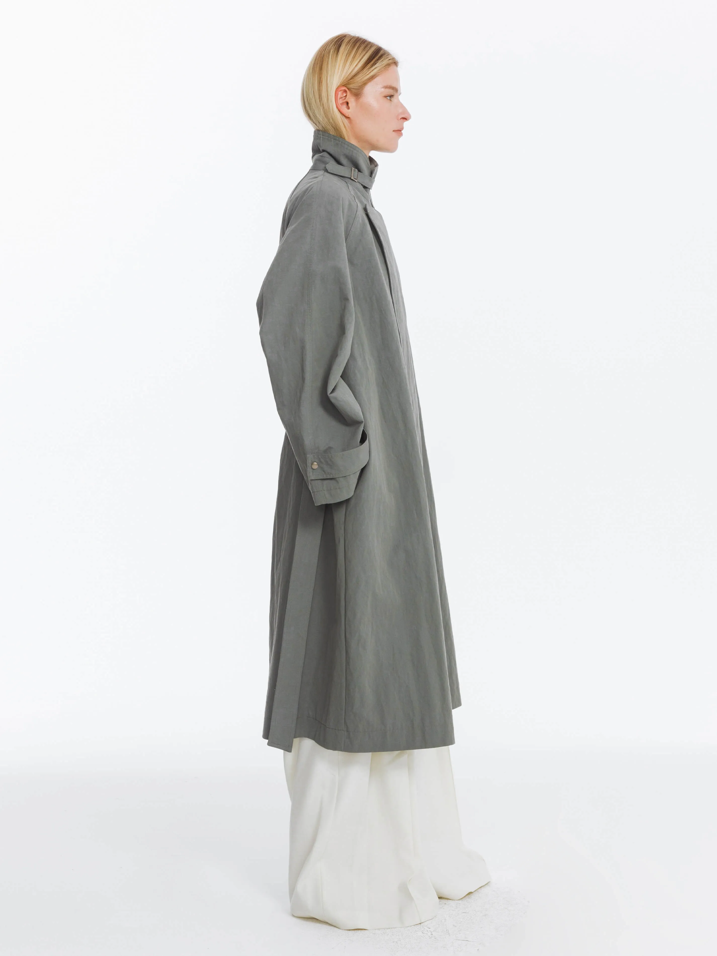 Oversized Large Lapel Long Trench Coat