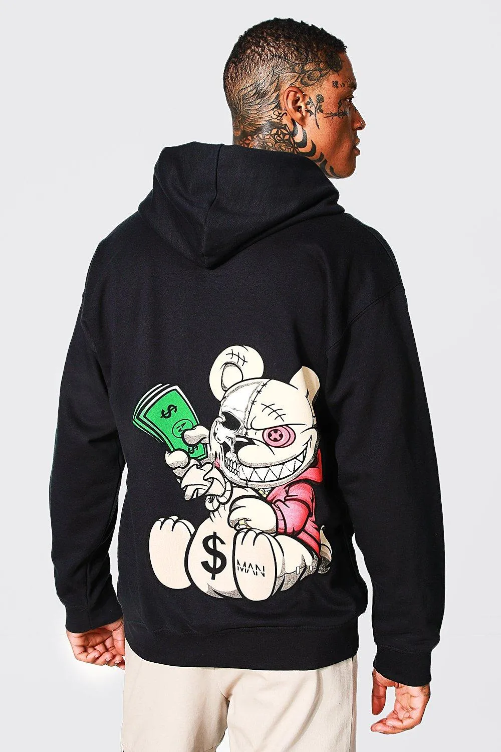 Oversized Ofcl Man Evil Teddy Hoodie