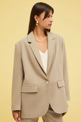 Oversized one-button jacket