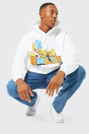 Oversized The Simpsons License Hoodie