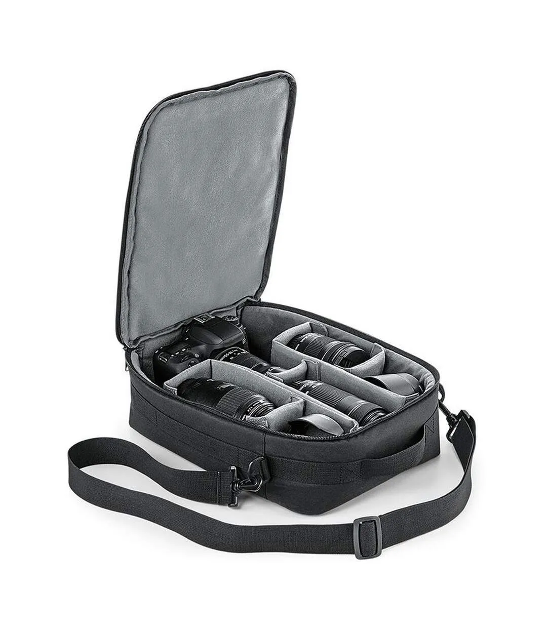 Padded camera organiser bag one size black Quadra