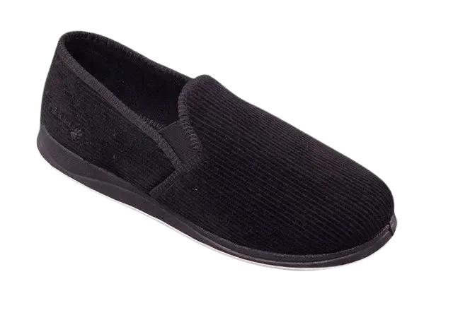 Padders Albert Slippers in Black